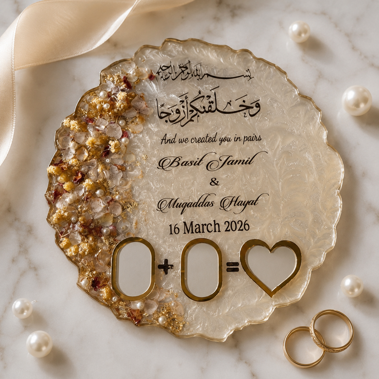 Couple Resin Plaque