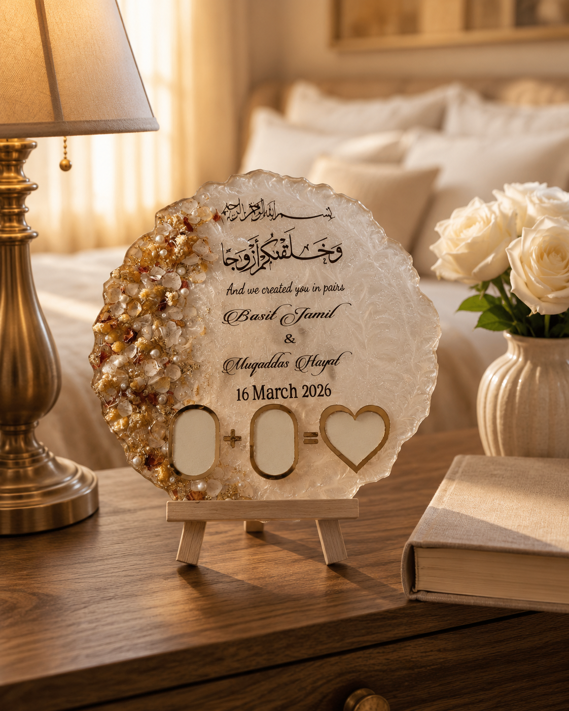 Couple Resin Plaque