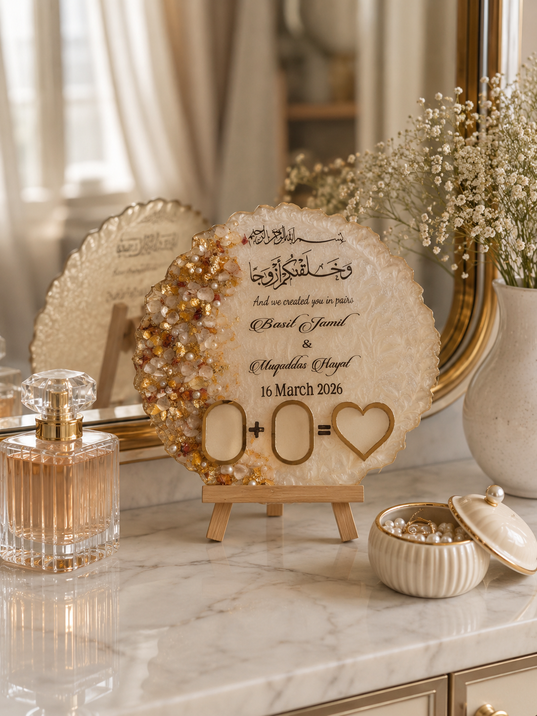 Couple Resin Plaque