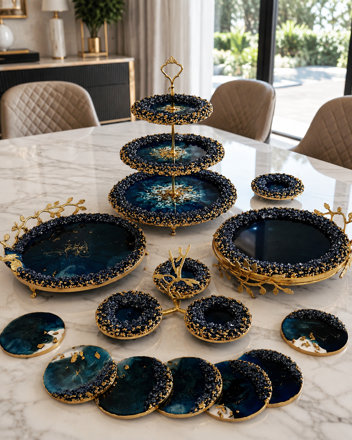 Royal Blue Resin Set