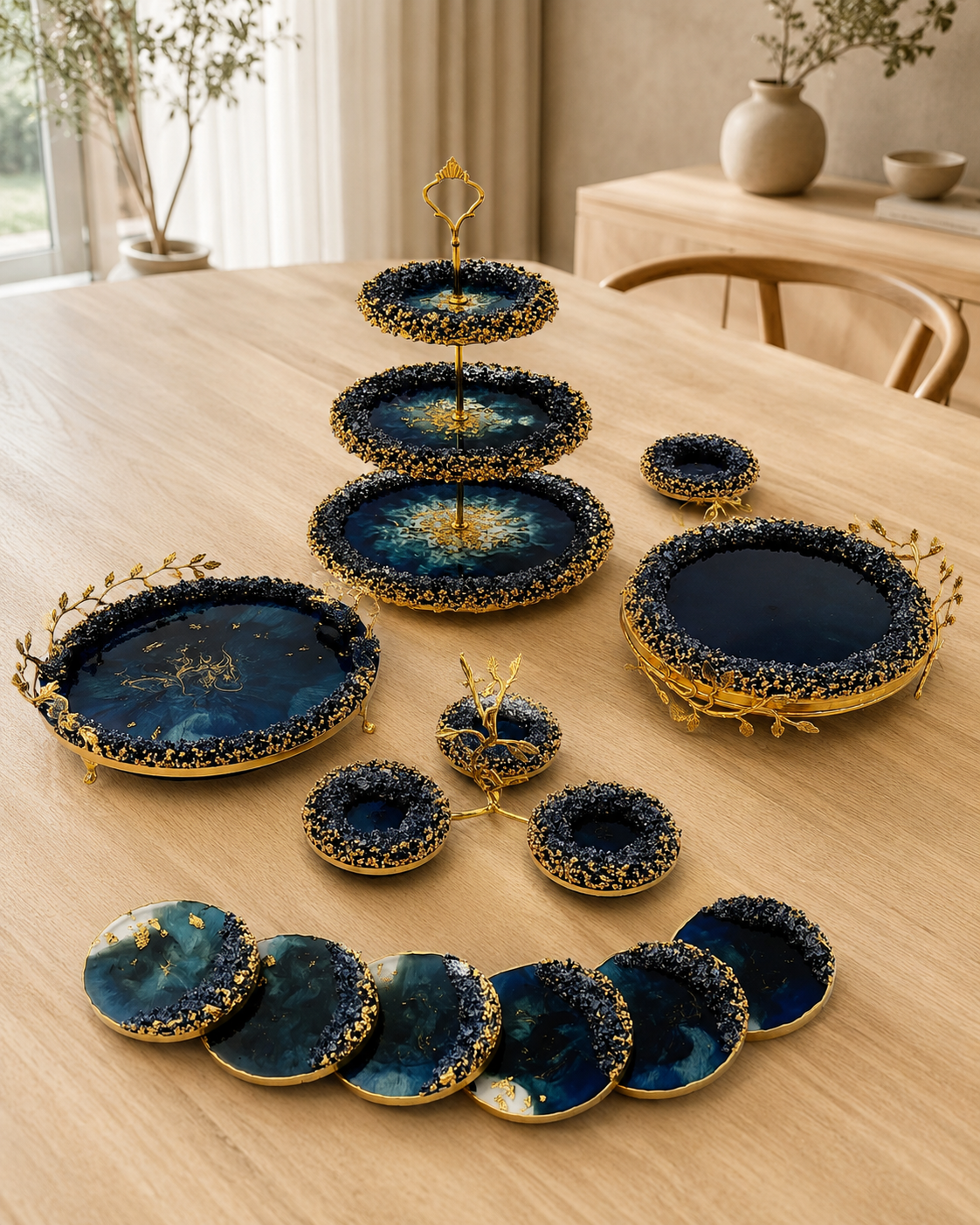 Royal Blue Resin Set