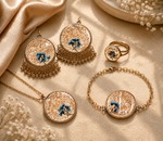 Custom Handmade Resin Floral Jewelry Set for Women | Personalized Necklace, Earrings, Bracelet & Ring