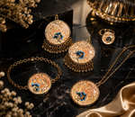 Custom Handmade Resin Floral Jewelry Set for Women | Personalized Necklace, Earrings, Bracelet & Ring