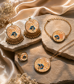 Custom Handmade Resin Floral Jewelry Set for Women | Personalized Necklace, Earrings, Bracelet & Ring