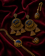 Personalized Midnight Bloom Resin Jewelry Set