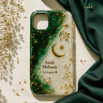 Emerald Green & Gold Pakistan Independence Day Cover(14 August Special)