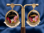 Hifz Personalized Floral Resin Pearl Earrings
